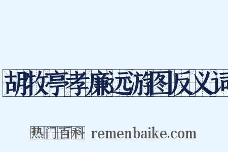 胡牧亭孝廉远游图反义词是什么意思的图片